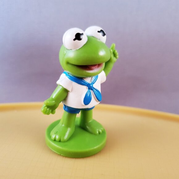 Muppets Kermit Pvc Figure Cake Topper Mini Fig Muppet Babies Vintage 1985 - Picture 2 of 4